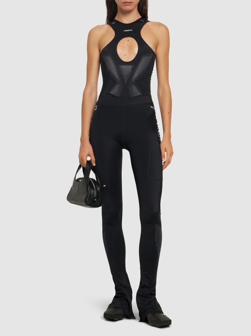 Logo flared leggings - 2