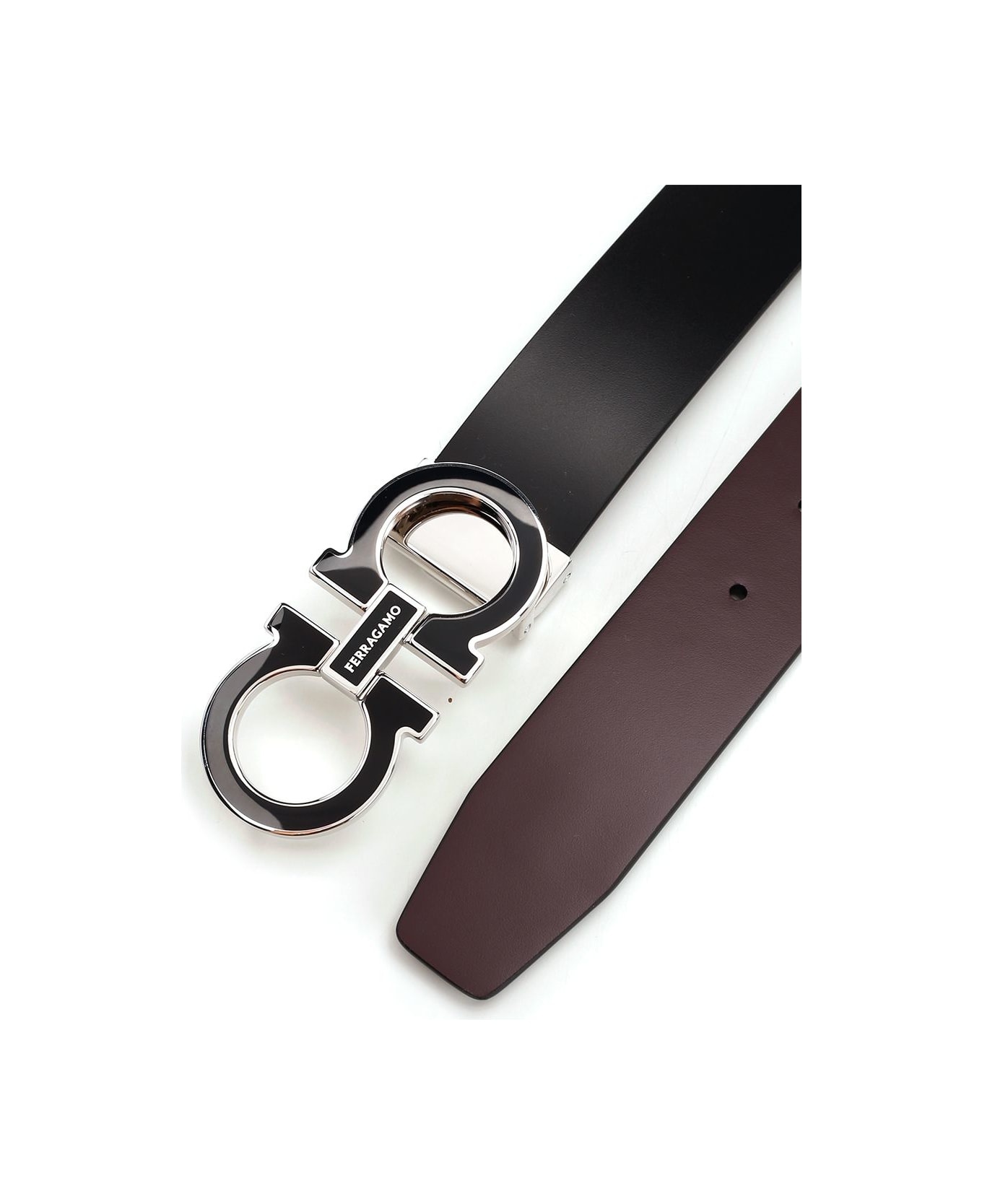 Reversible And Adjustable Gancini Belt - 2