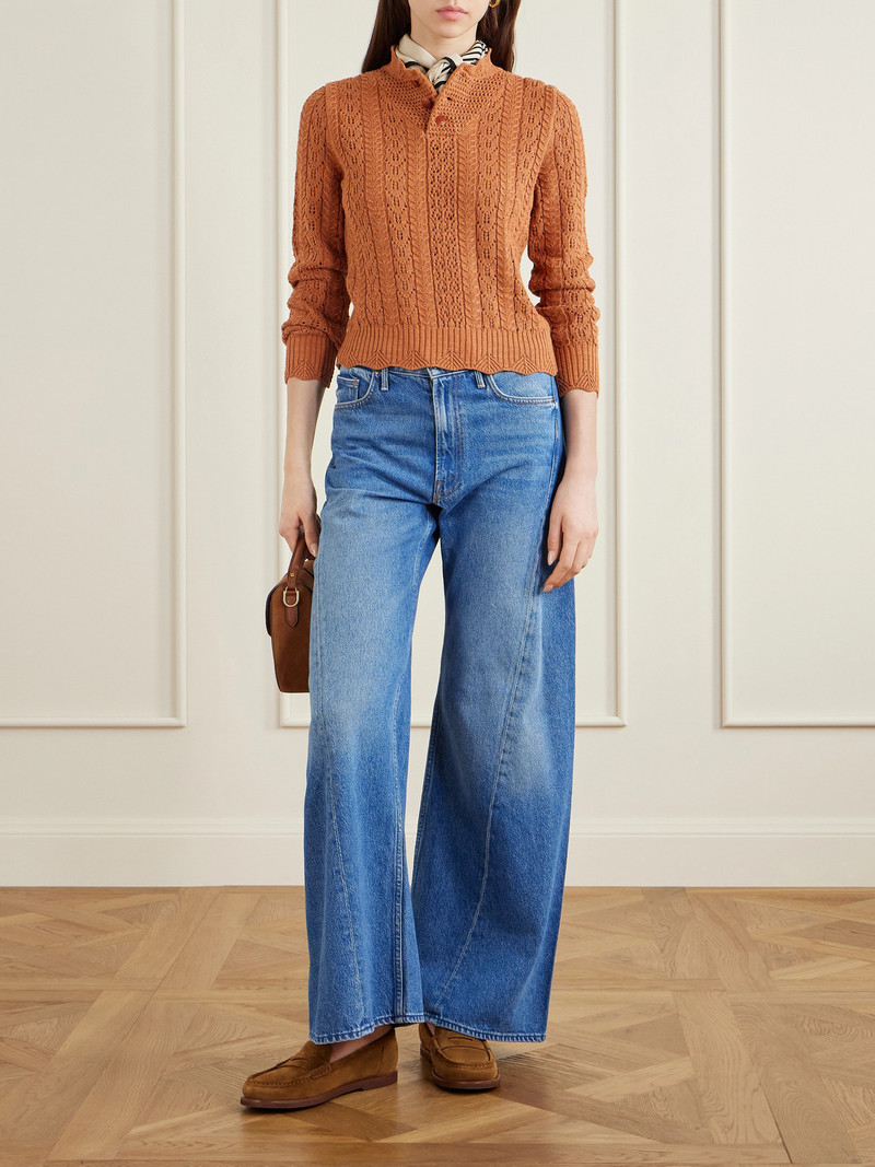 RRL by Ralph Lauren Hannah Crocheted Cotton Sweater outlook