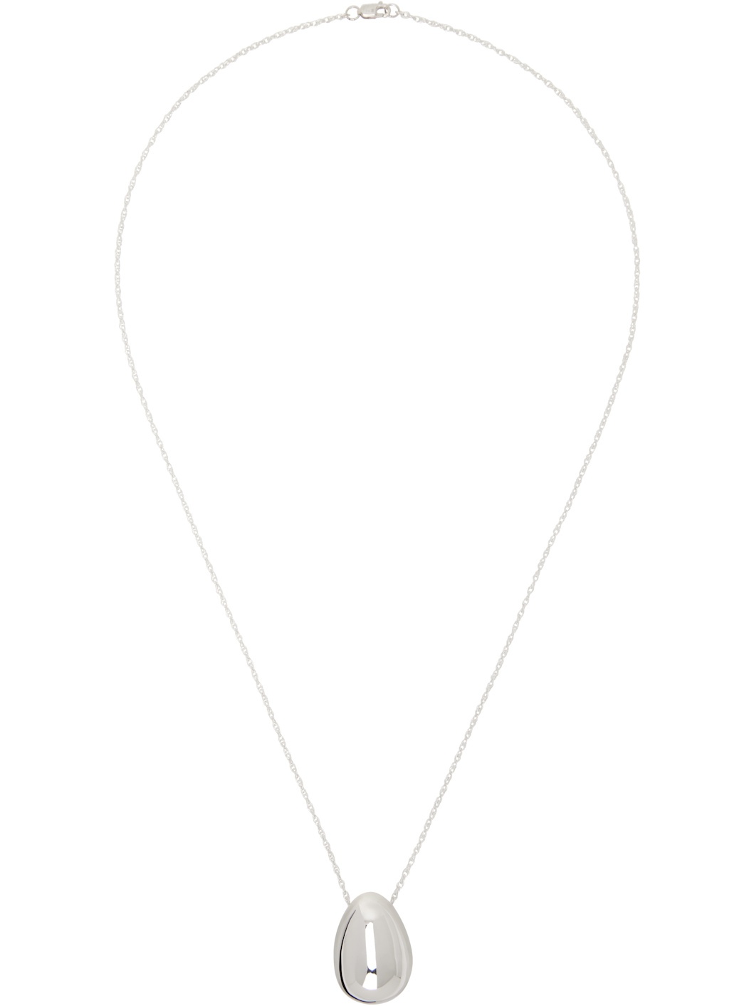 Sophie Buhai Silver Everyday Egg Pendant Necklace | REVERSIBLE