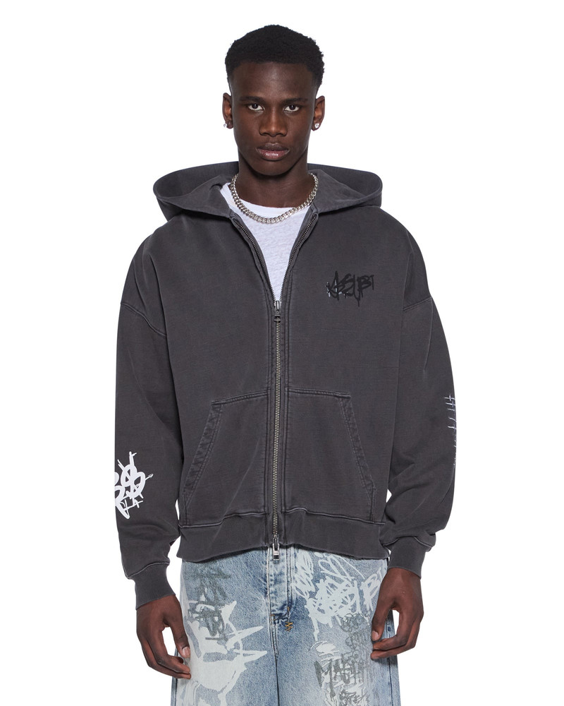 GRAFF EKCESS ZIP THRU HOODIE FADED BLACK 3