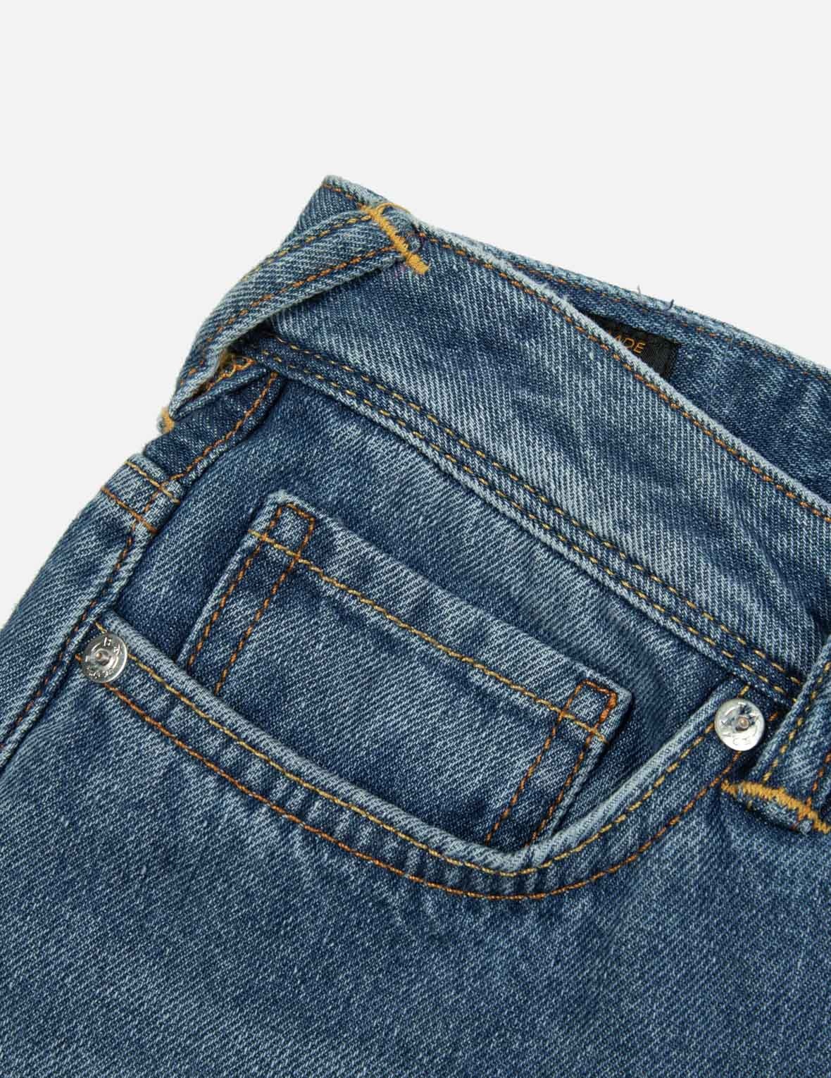 EVISU OSAKA DAICOCK PRINT RELAX FIT JEANS - 8