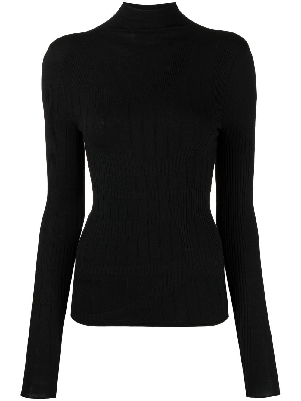 intarsia-detail knit jumper - 1
