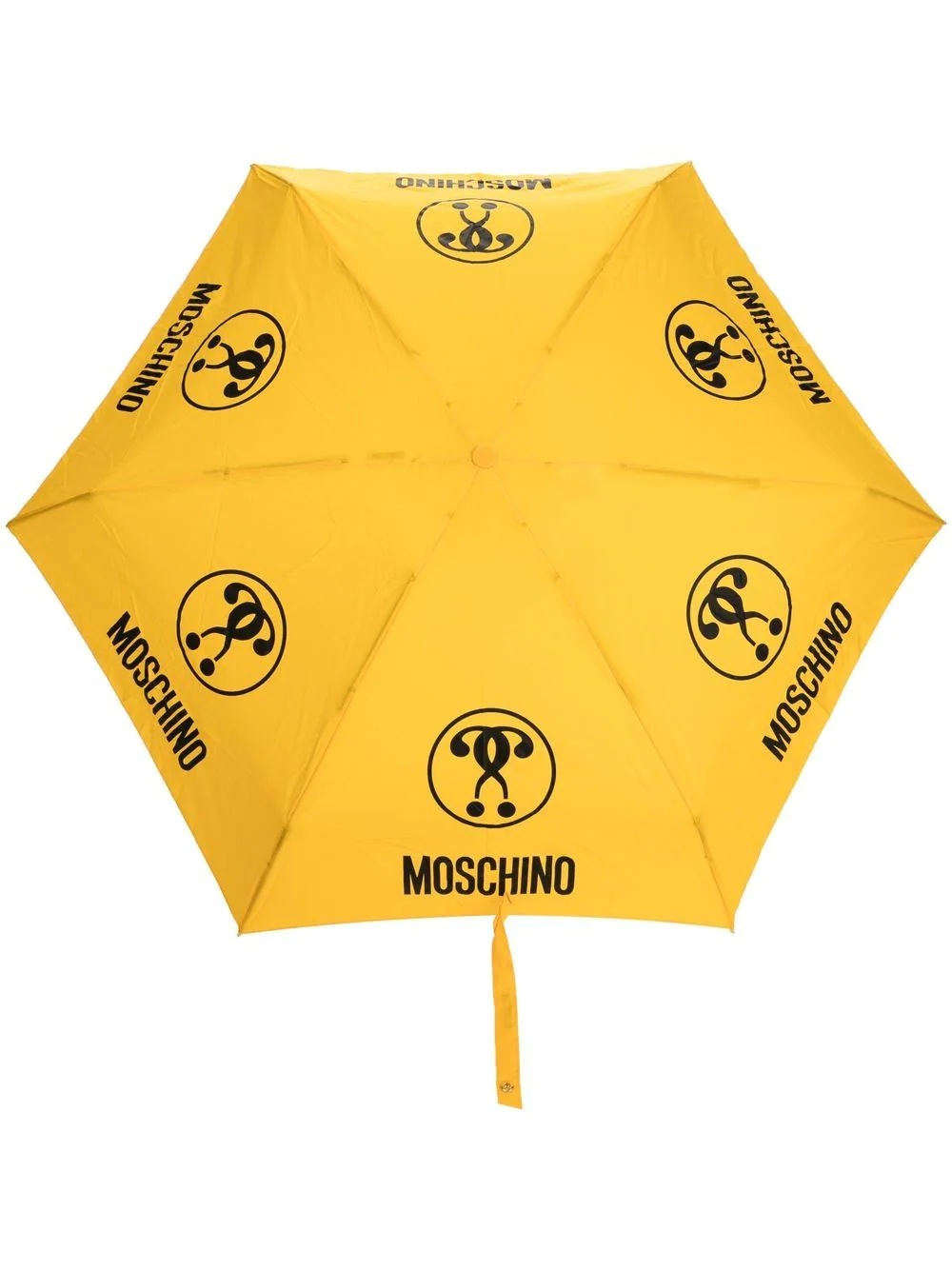 logo-print panelled umbrells - 1