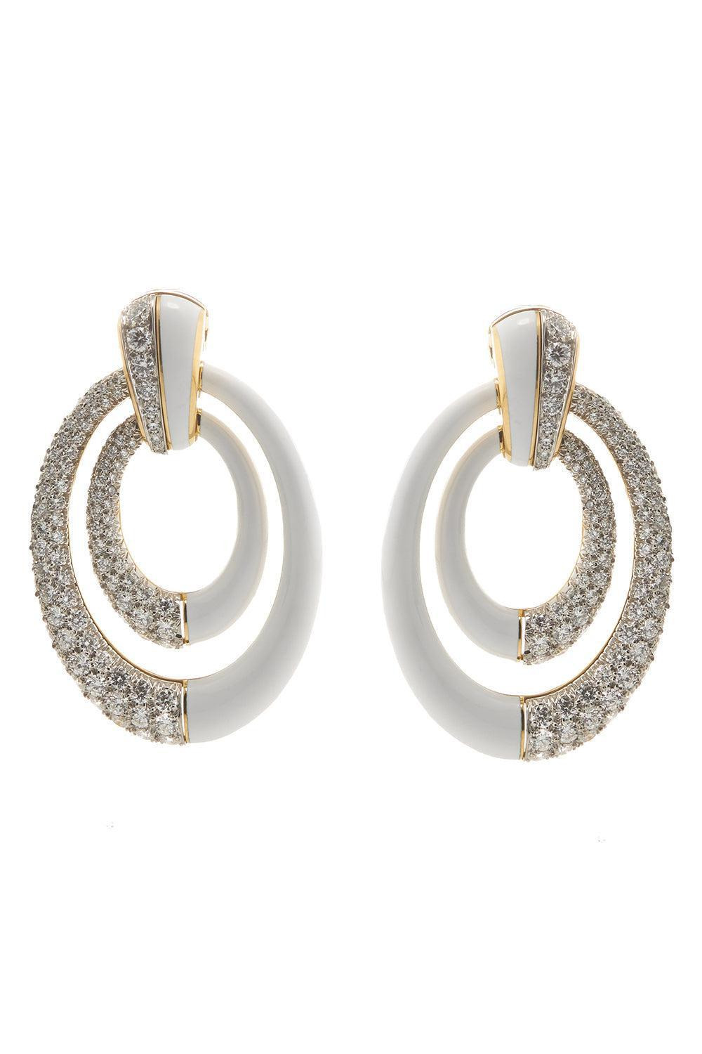 White Persaphone Earrings - 1