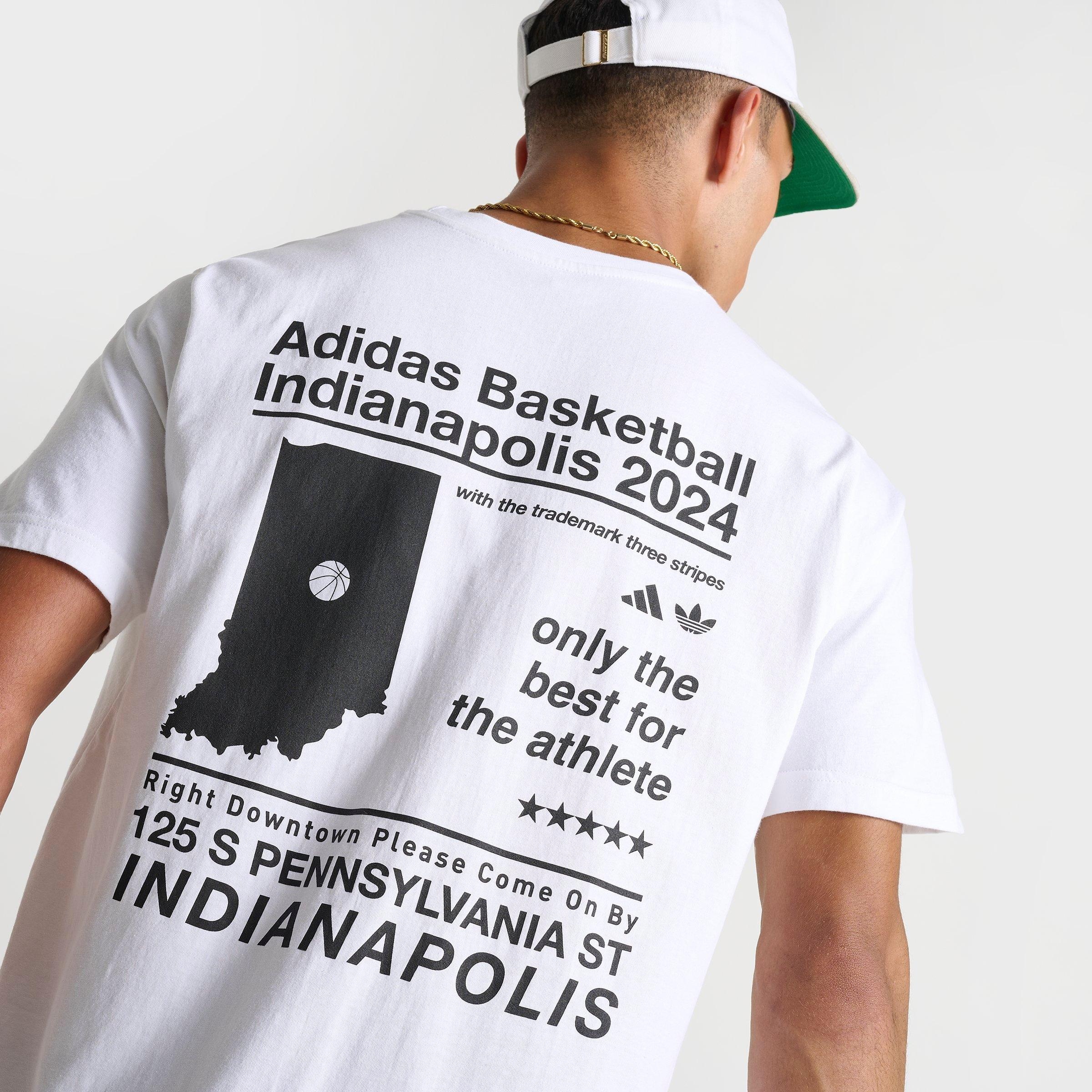 MEN'S ADIDAS ORIGINALS DOWNTOWN INDY 2024 BASKETBALL T-SHIRT - 5