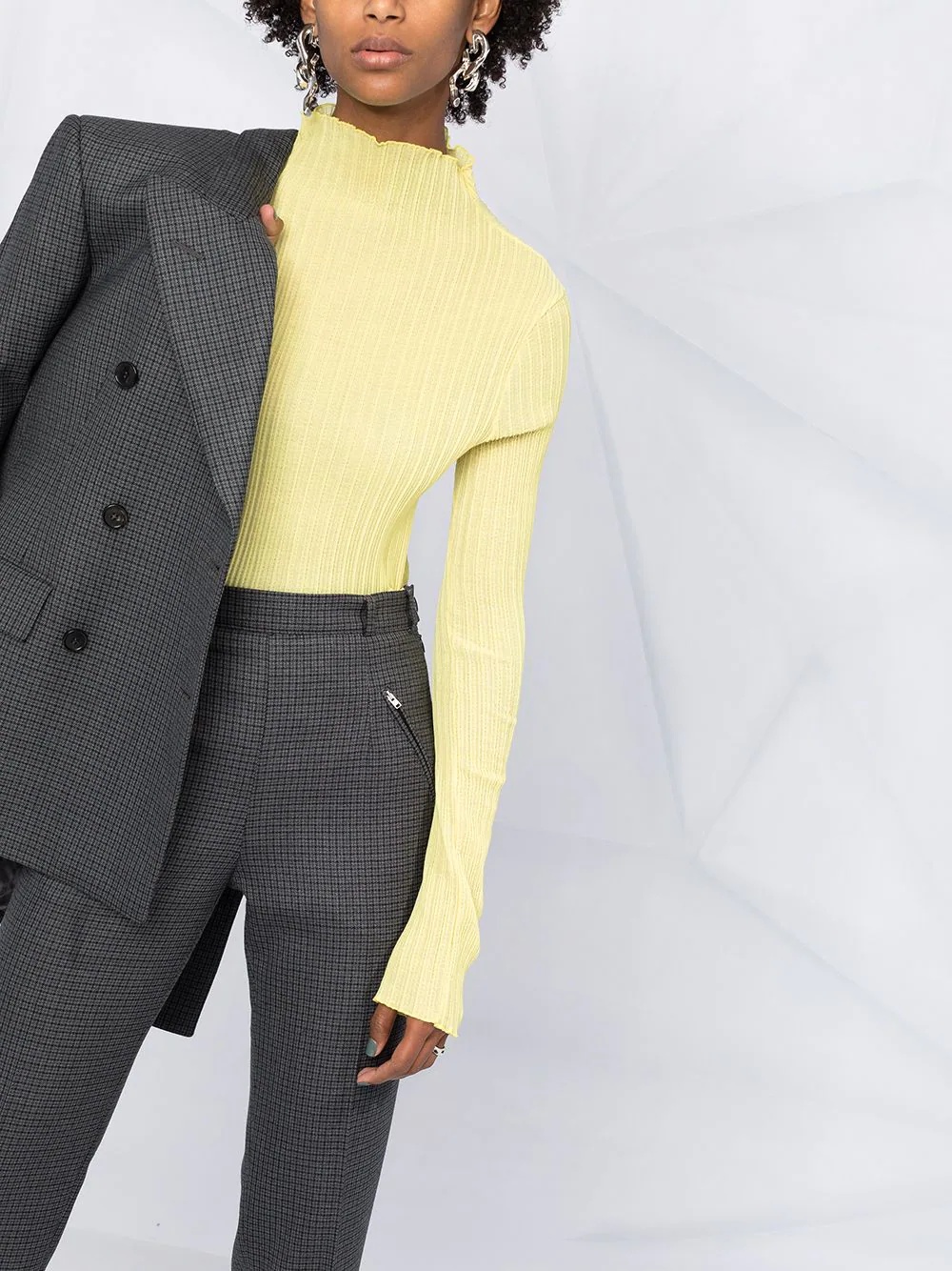check tapered trousers - 5