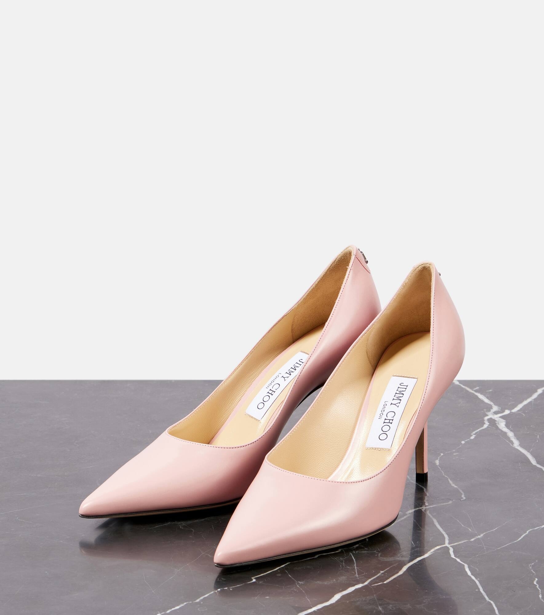 Love 85 logo leather pumps - 5