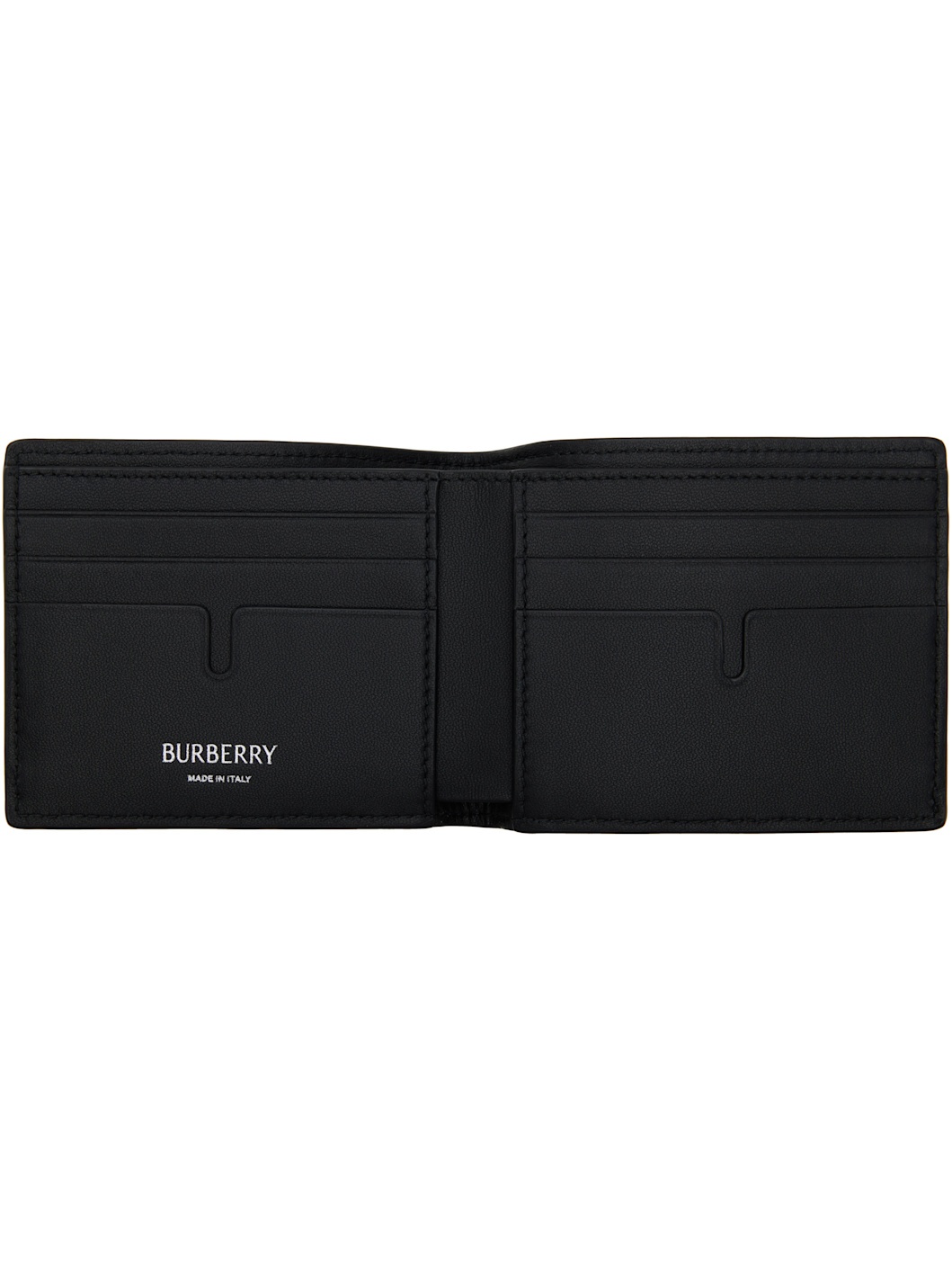 Navy Check Bifold Wallet - 3