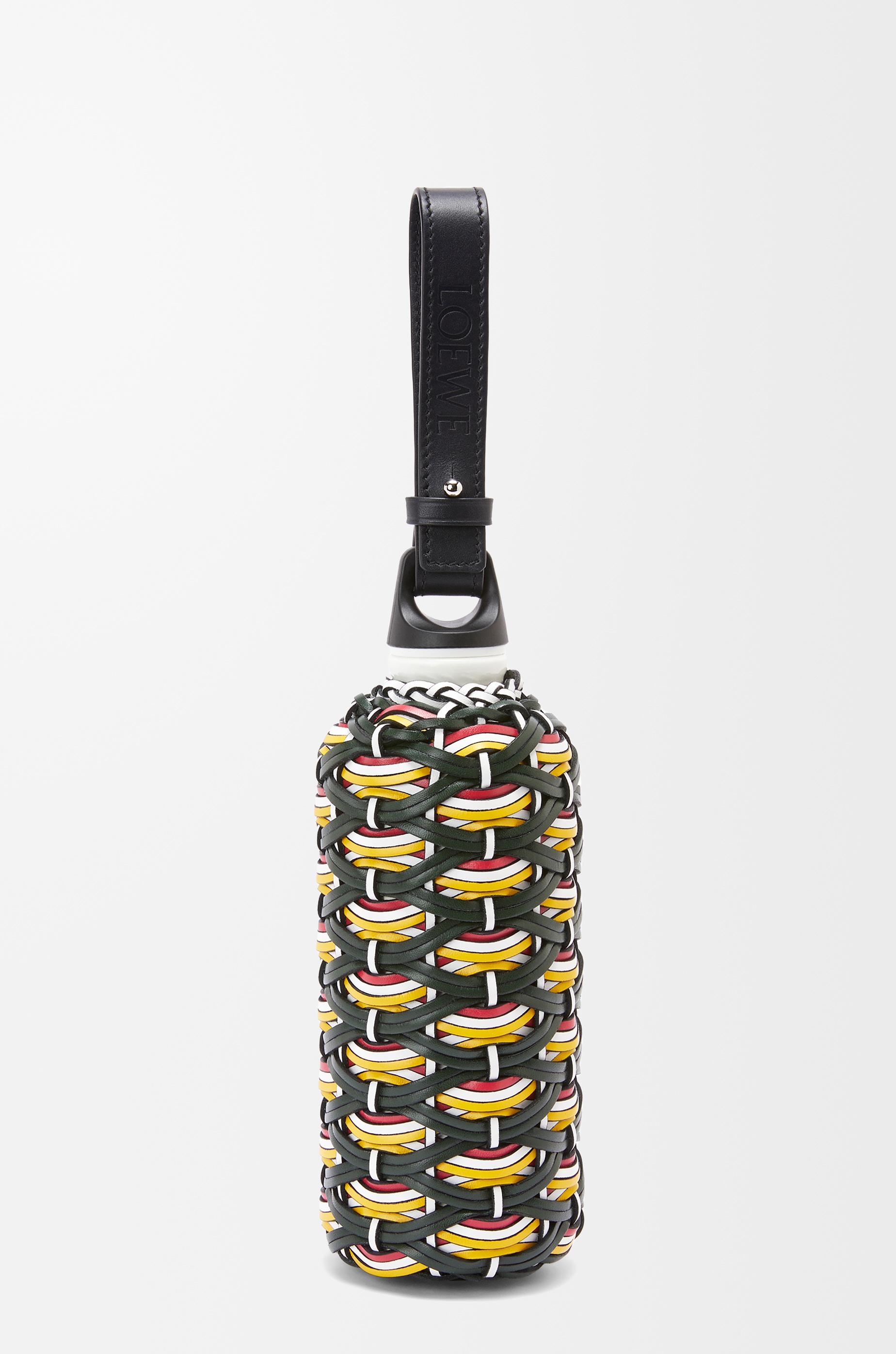 Braided bottle in aluminium and calfskin - 2