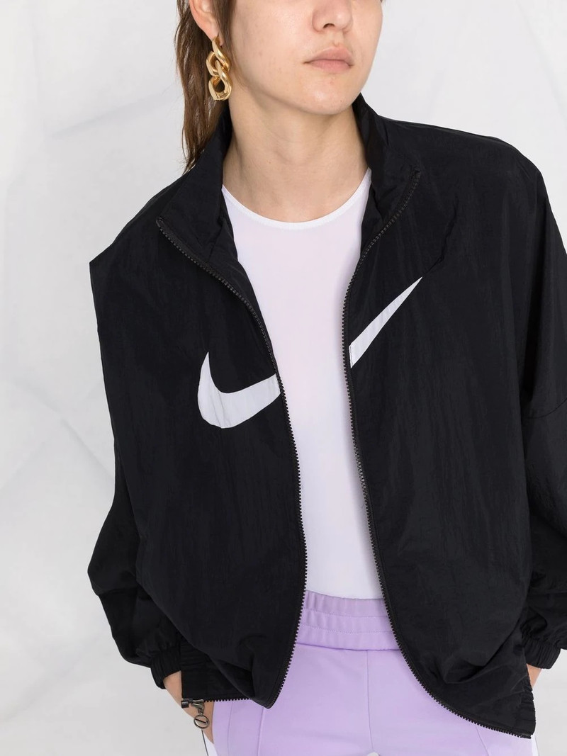 Swoosh logo high-neck jacket 5