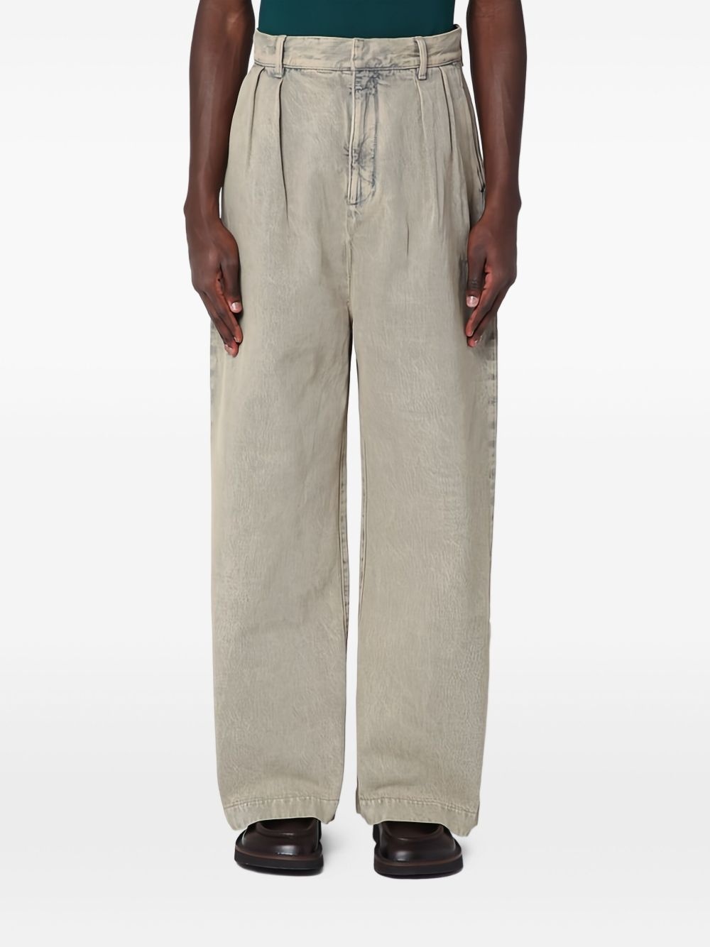 pleat-detailing jeans - 3