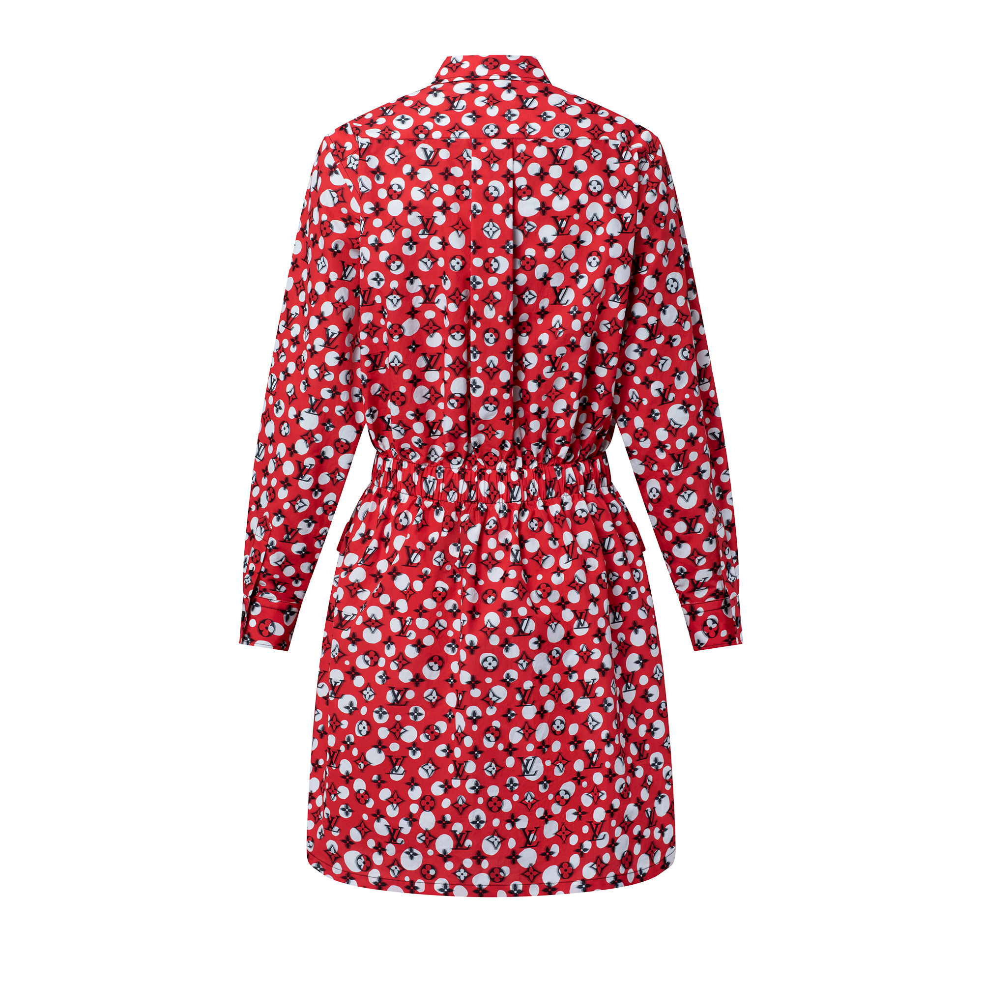 LV x YK Infinity Dots Monogram Shirt Dress - 5