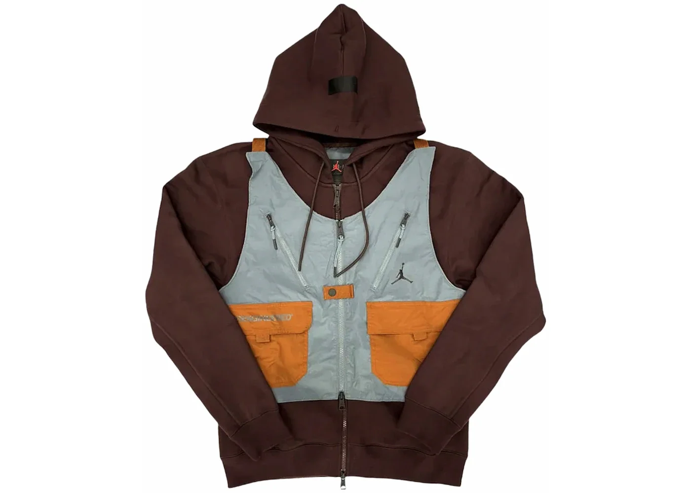 Nike Jordan 23 Engineered Full-Zip Fleece Hoodie Brown Basalt/Beige - 1