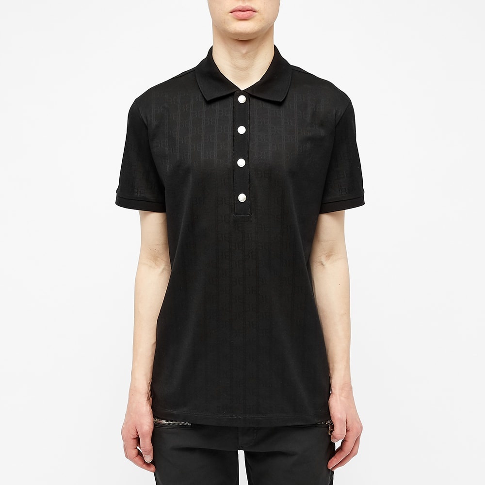 Balmain Monogram Polo Shirt - 3