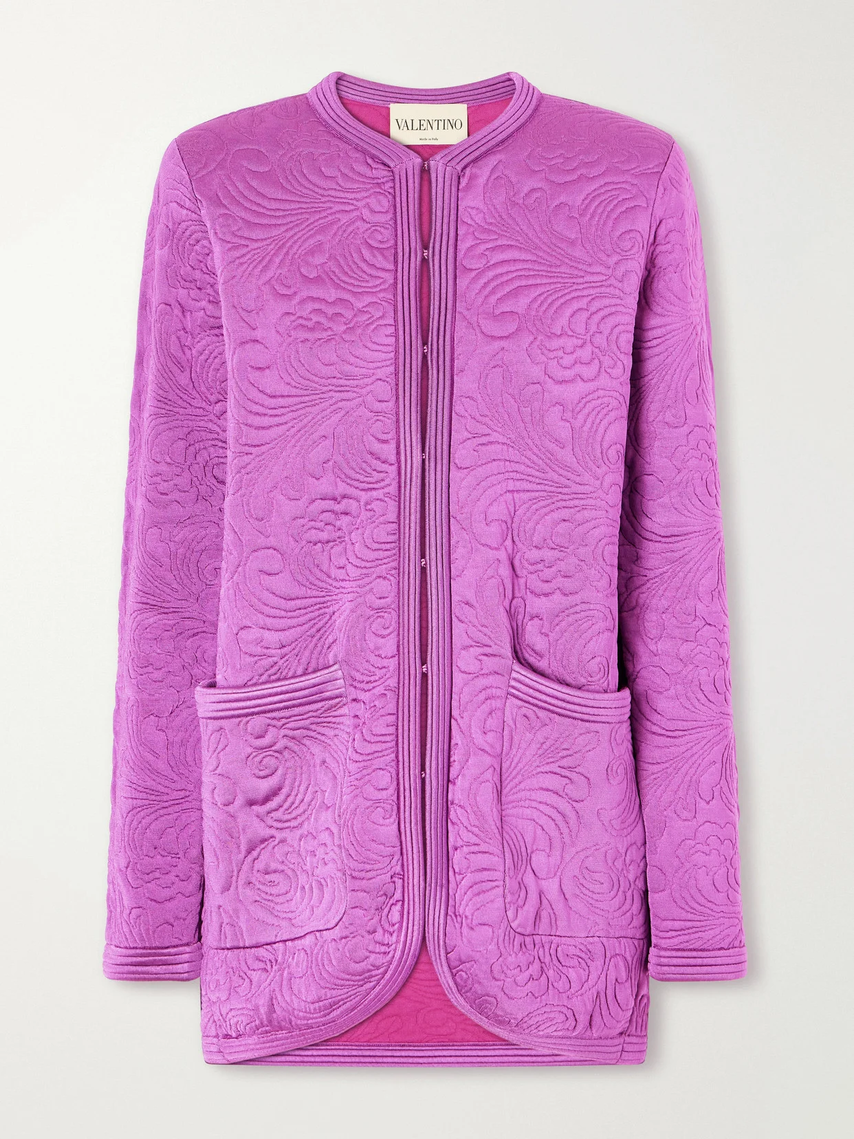 Jacquard-knit Jacket - 1