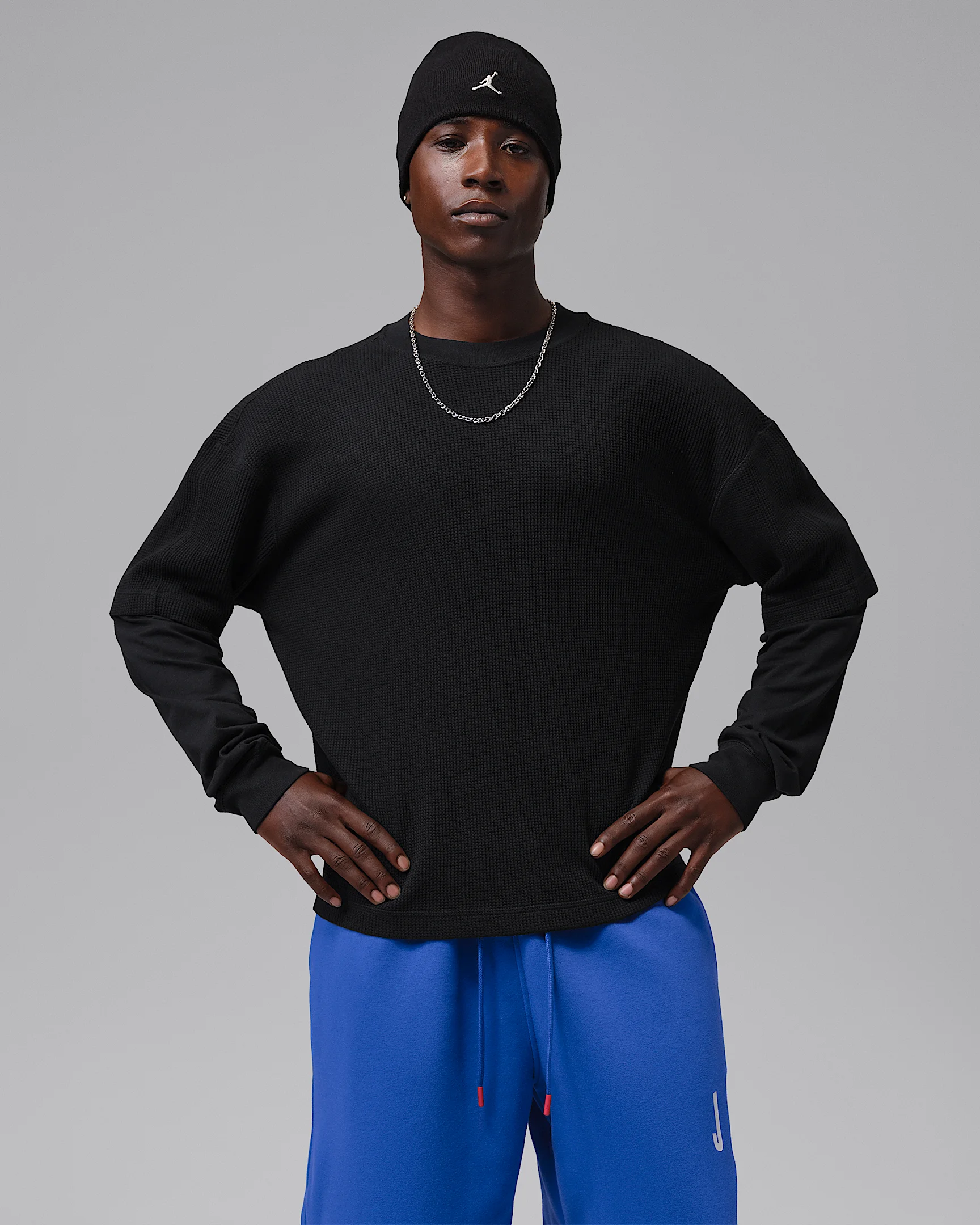 Jordan Brooklyn Men's Waffle Crew-Neck Sweatshirt - 1