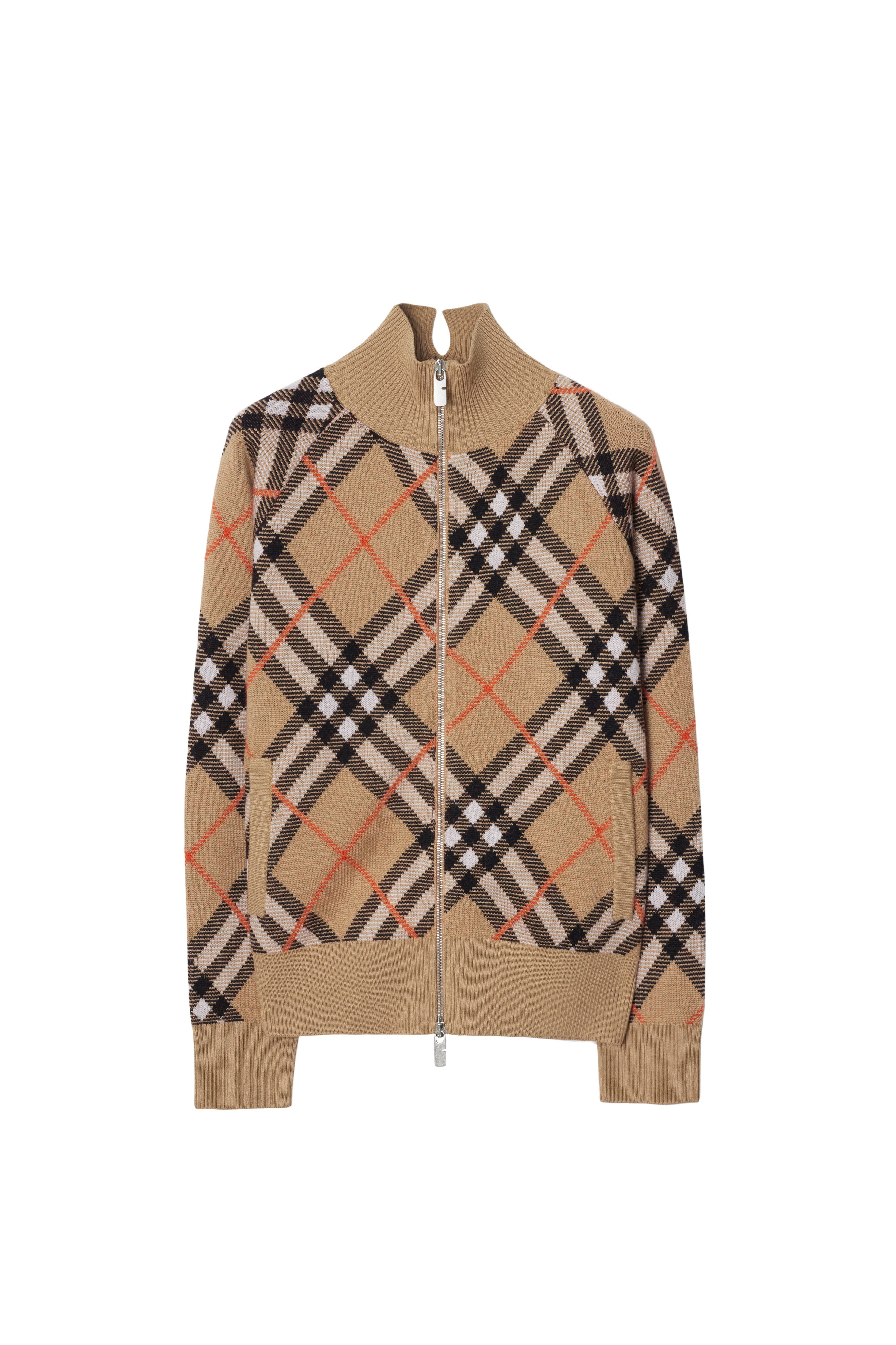 burberry Check Wool Mohair Blend Jacket in Sand at Nordstrom - 2