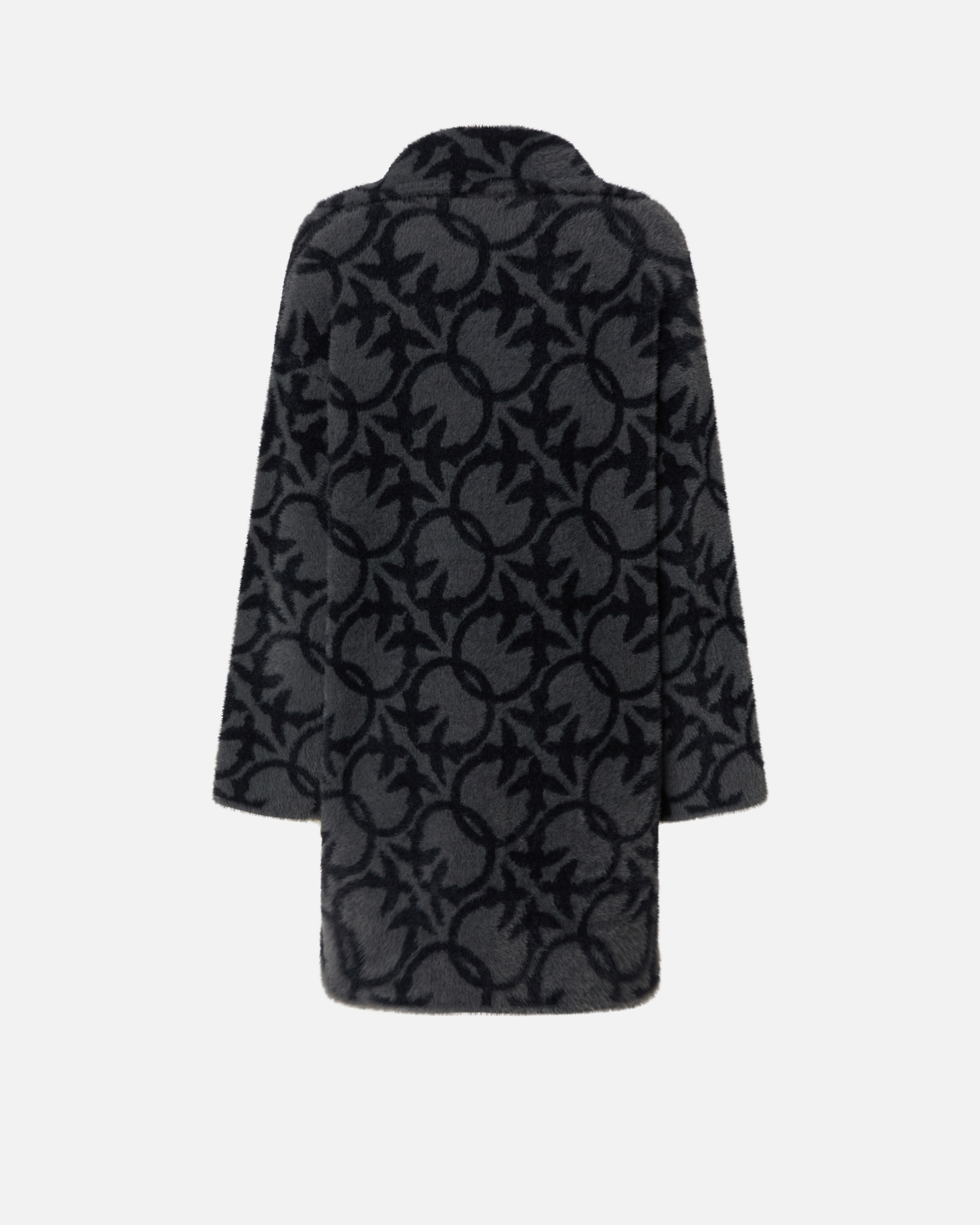 SHORT FAUX FUR COAT WITH LOGO - 6