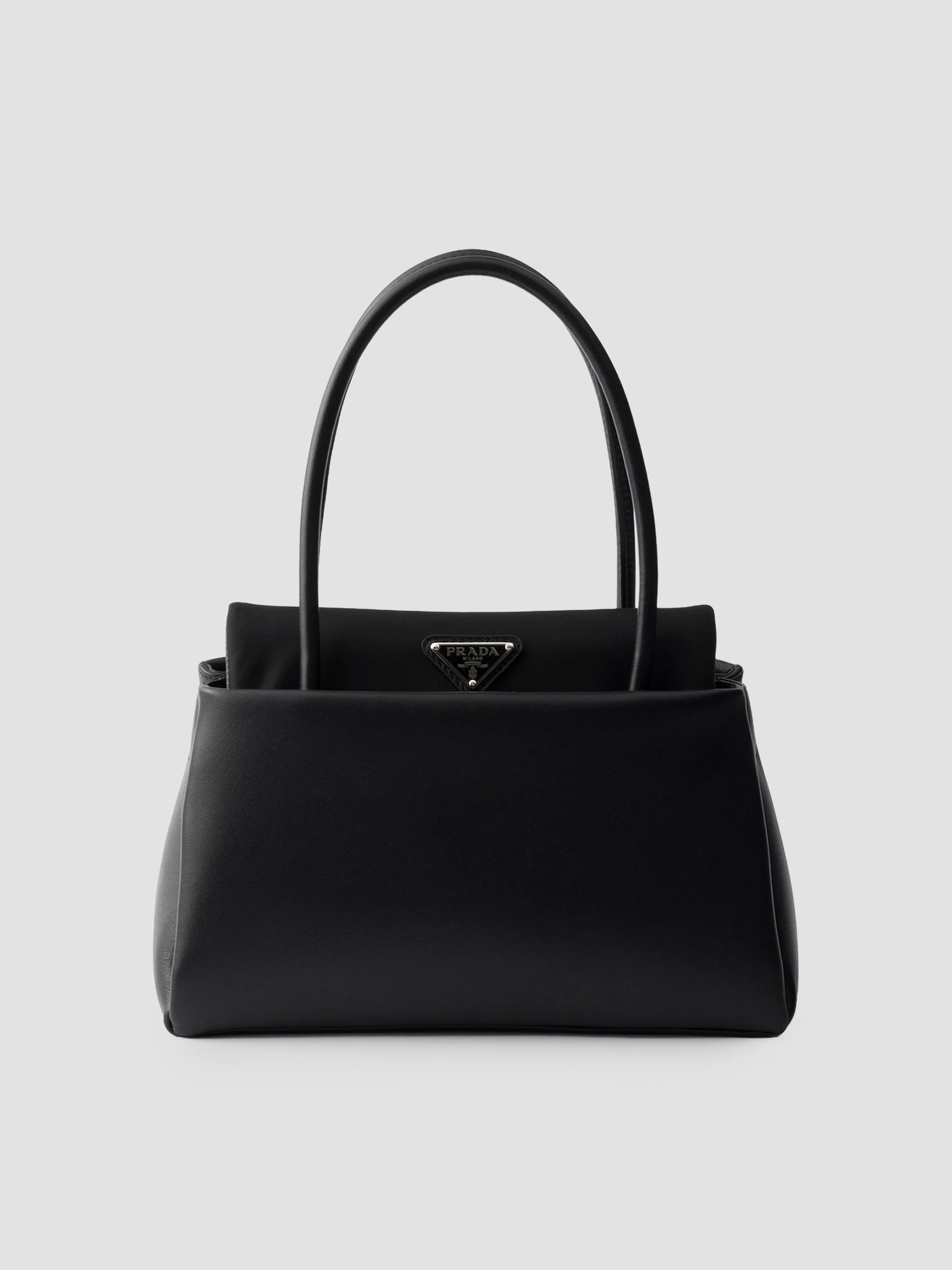 Women's Passage Small Leather Top Handle Bag - Black - 1