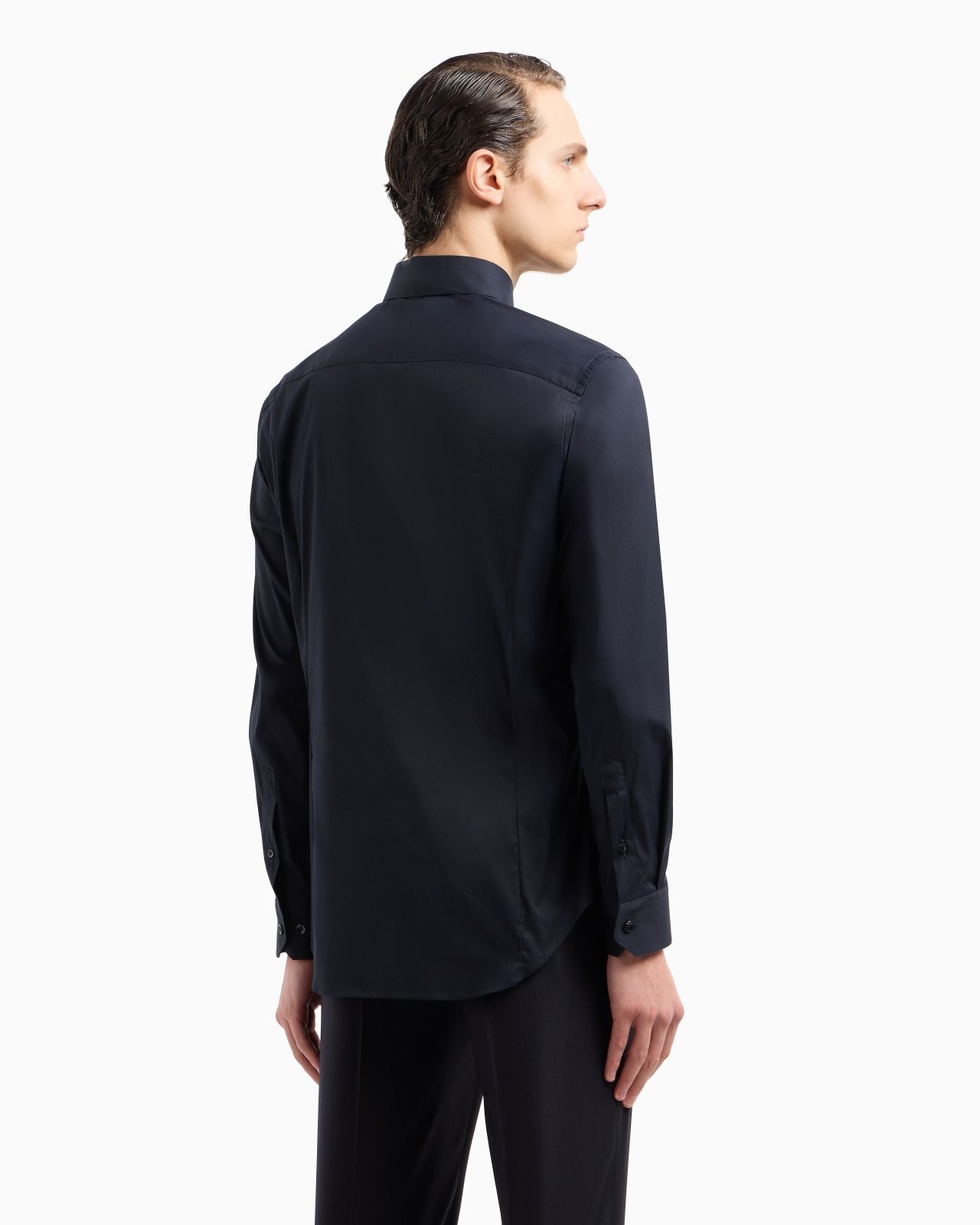 SLIM-FIT SHIRT IN COTTON POPLIN - 3
