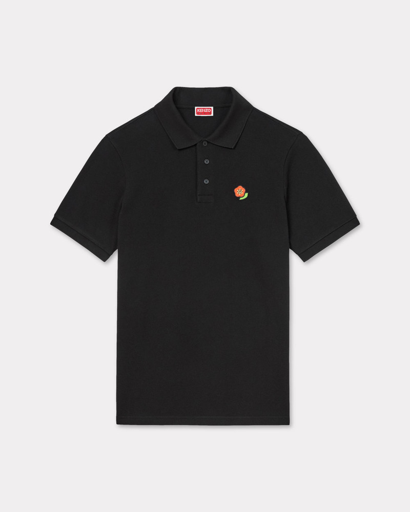 'KENZO Pop' embroidered slim polo in cotton 1