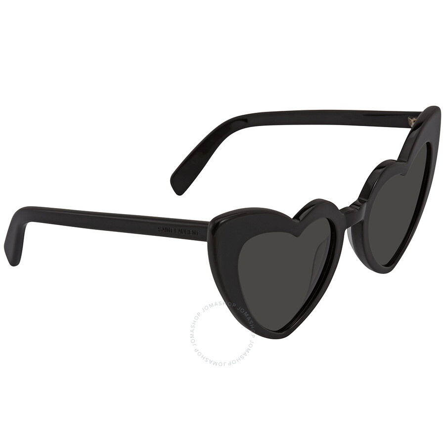 Saint Laurent Grey Heart Ladies Sunglasses SL 181 LOULOU 001 54 - 3