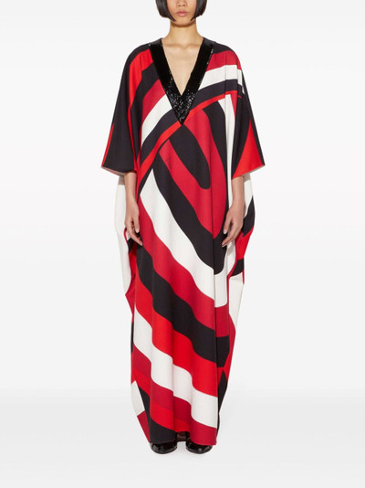 PUCCI Iride-print kaftan dress outlook