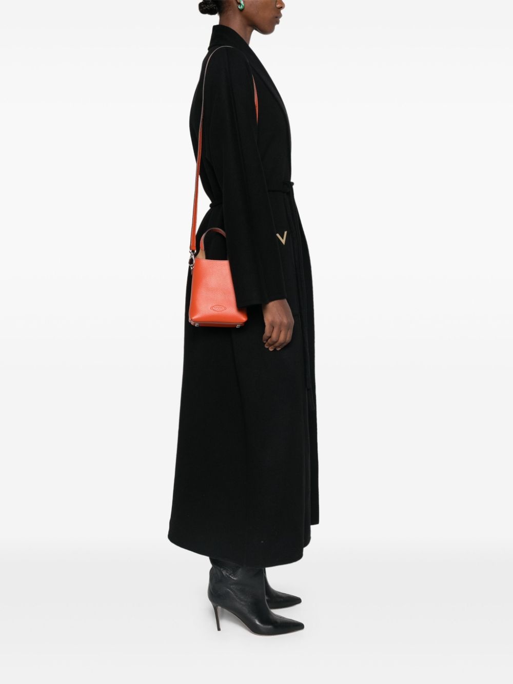 mini leather tote bag - 2