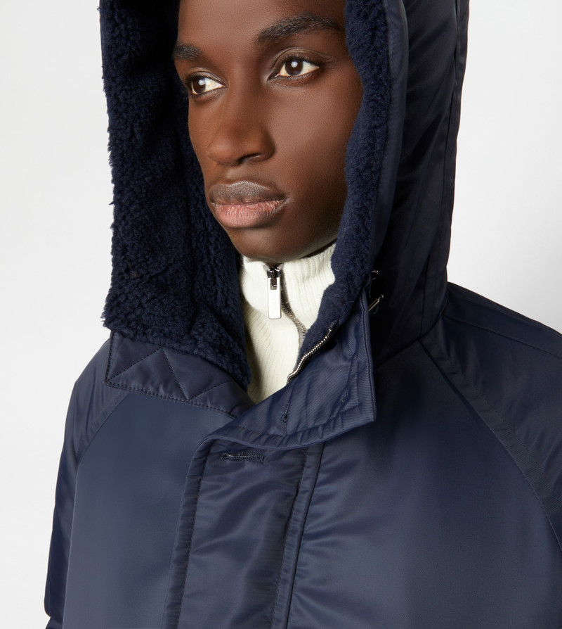 HOODED DOWN JACKET - BLUE 4