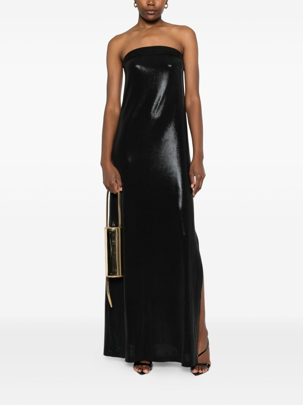 strapless maxi dress - 2