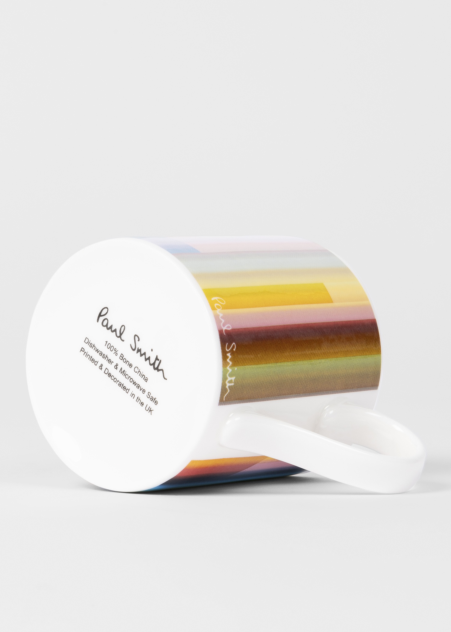 'Signature Stripe' Paint Strokes Bone China Mug - 3