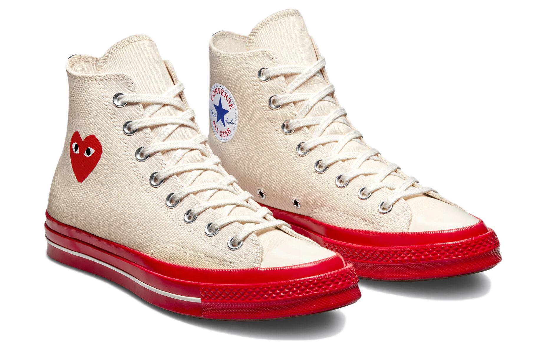 Converse x COMME des GARCONS PLAY Chuck 70 High 'Pristine Red' A01794C - 4