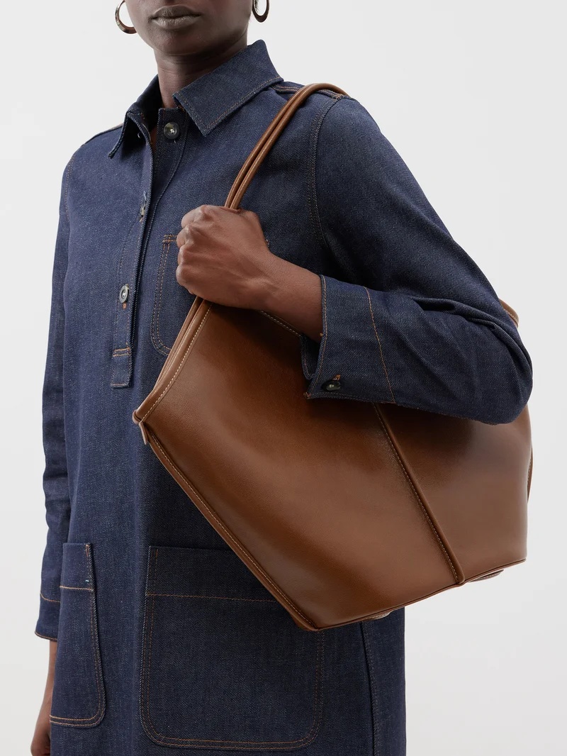 Calella leather tote bag - 8