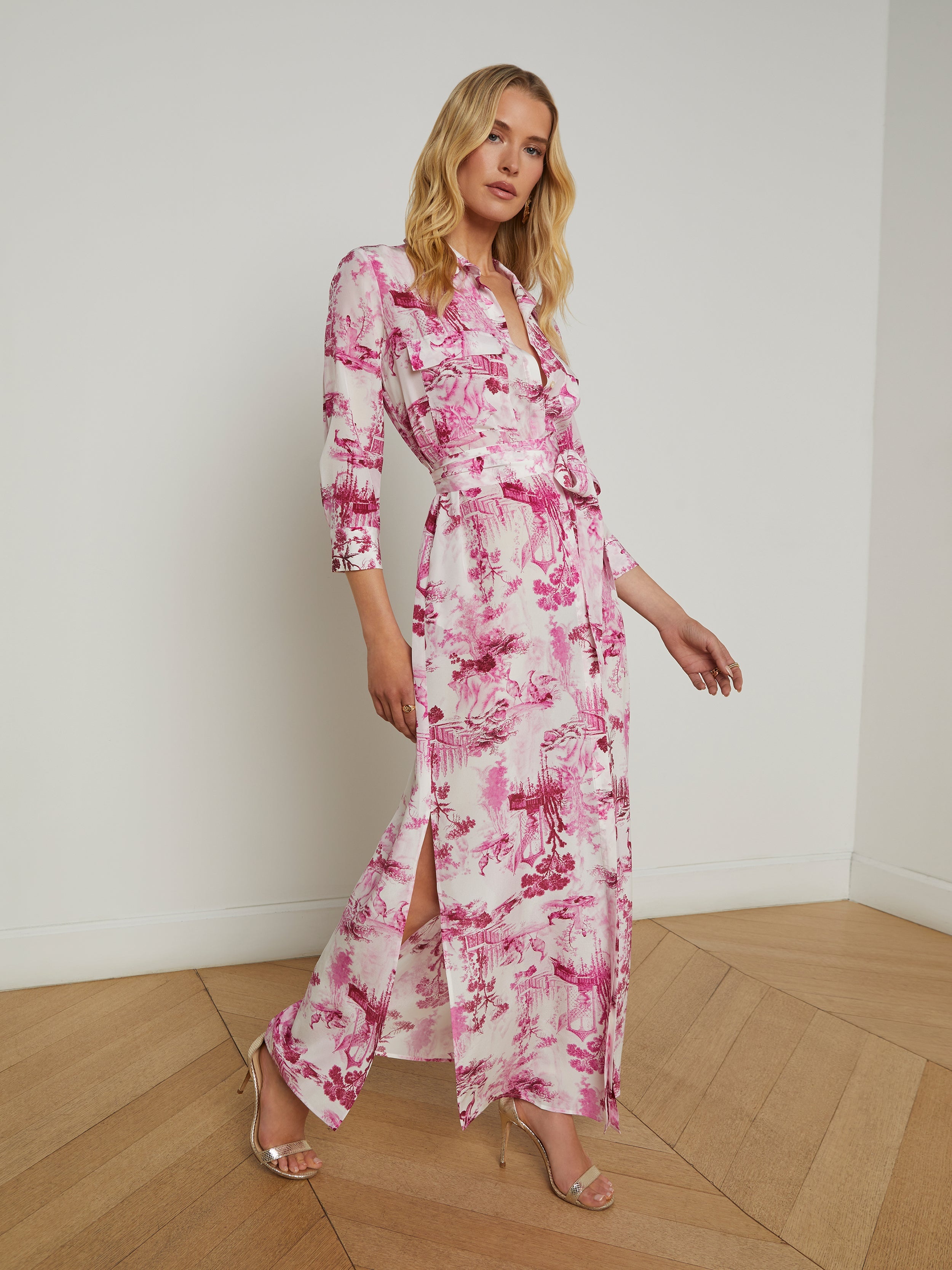 Cameron Silk Shirt Dress - 3