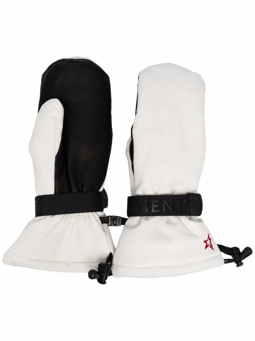 two-tone ski-style gloves - 1