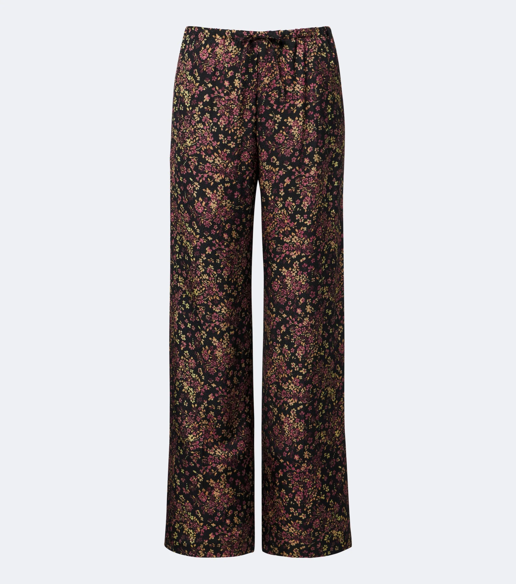 Floral wide-leg pants - 1
