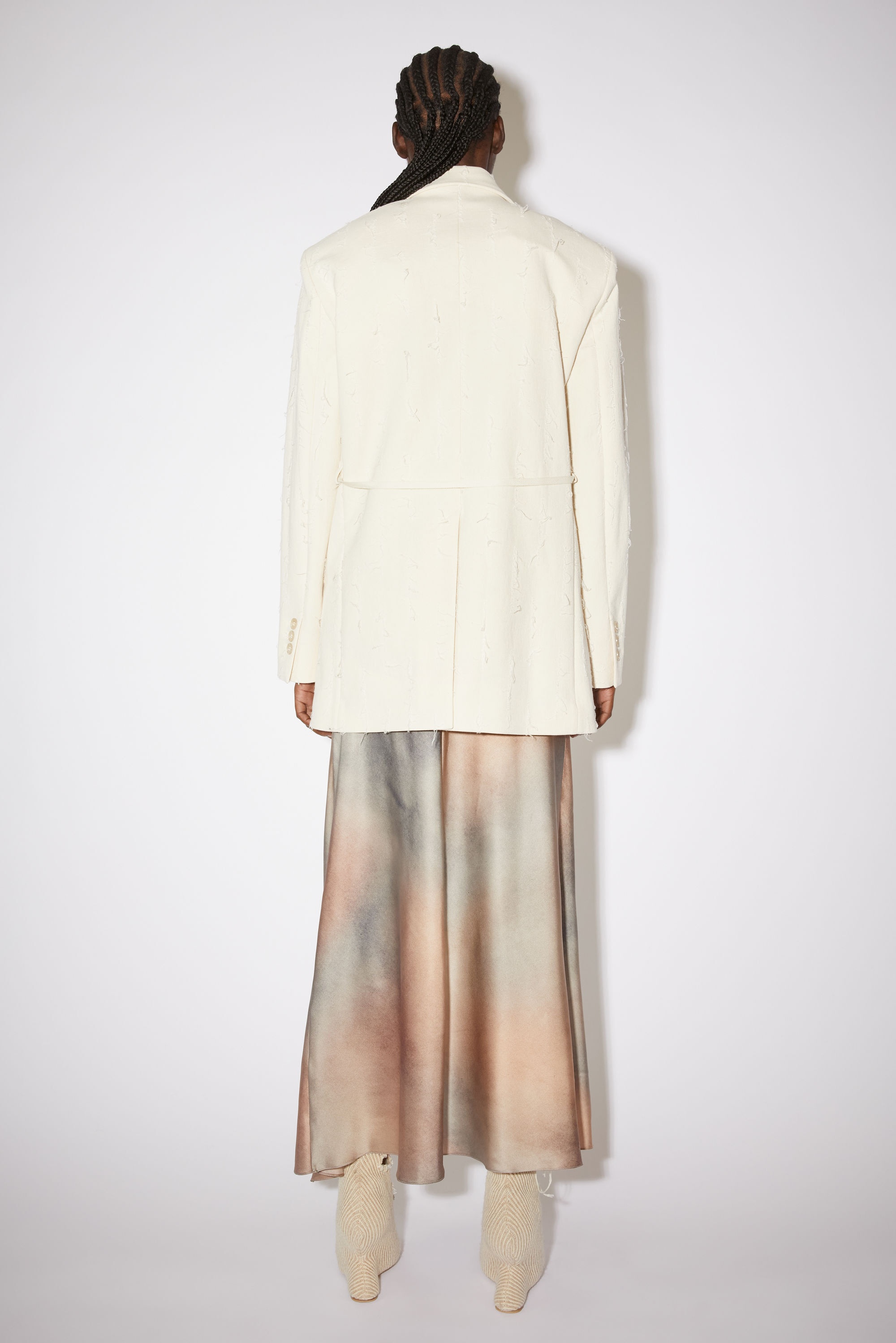 Double-breasted suit jacket - Ecru beige - 3