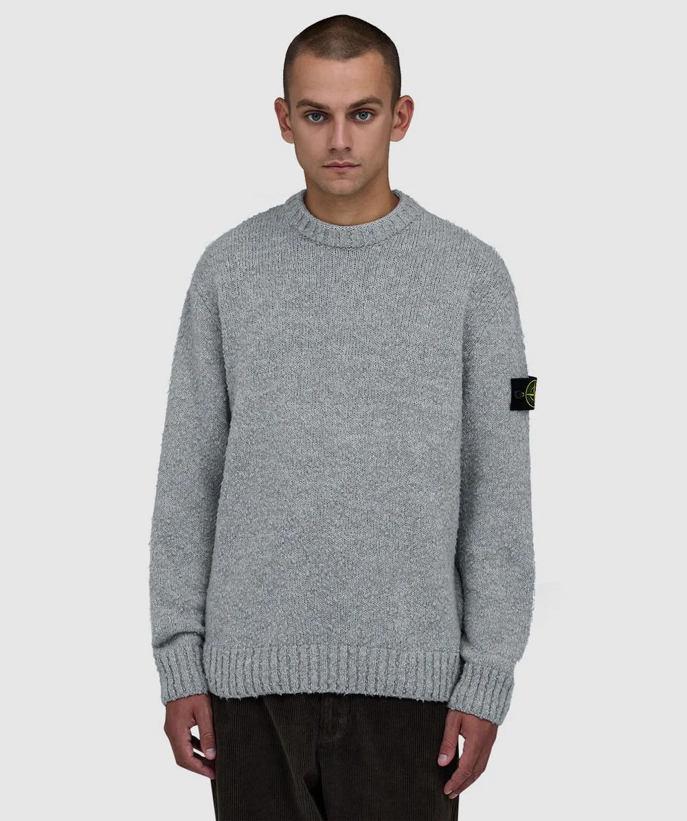 Crewneck wool blend sweater - 1