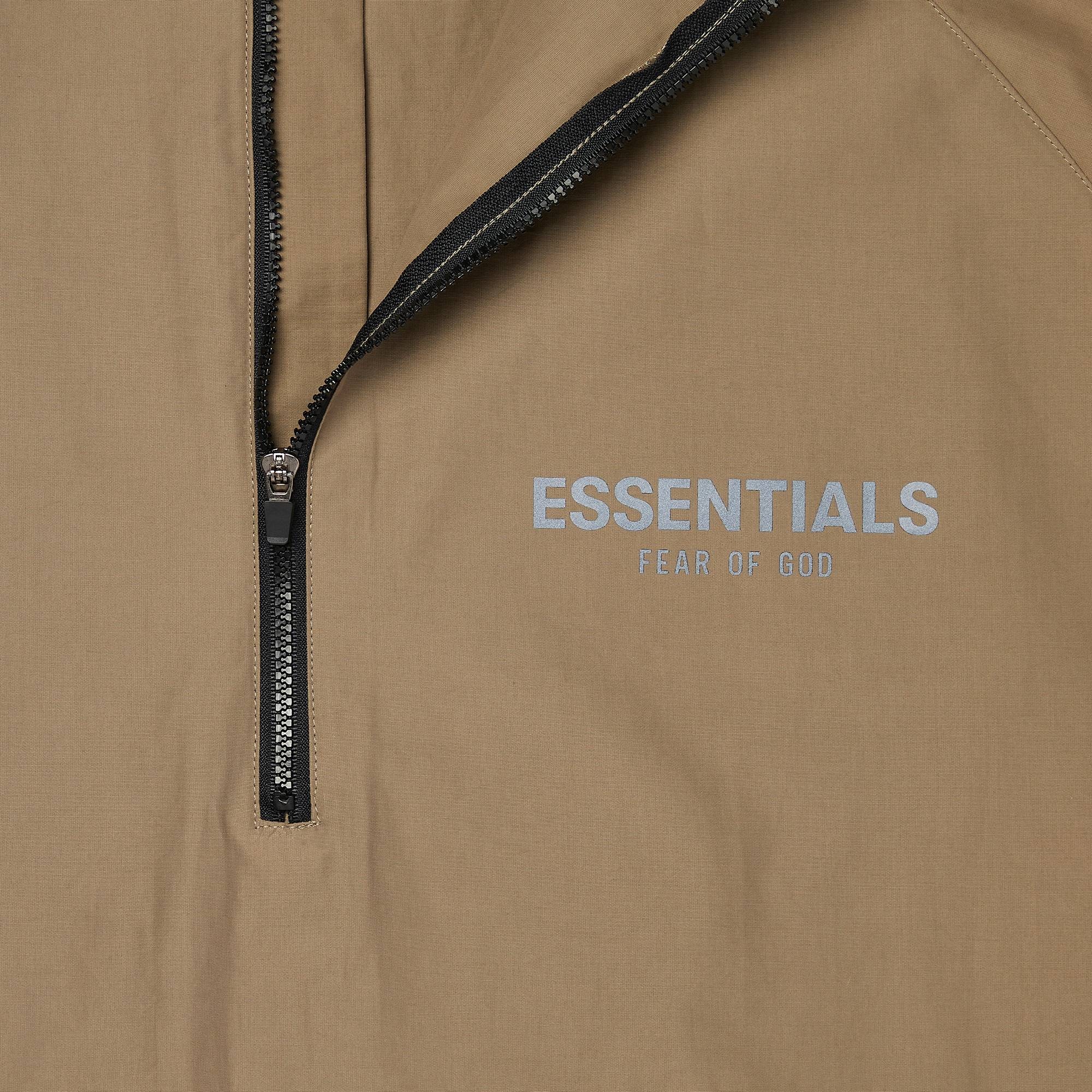 Fear of God Essentials Half Zip Track Jacket 'Harvest' - 3