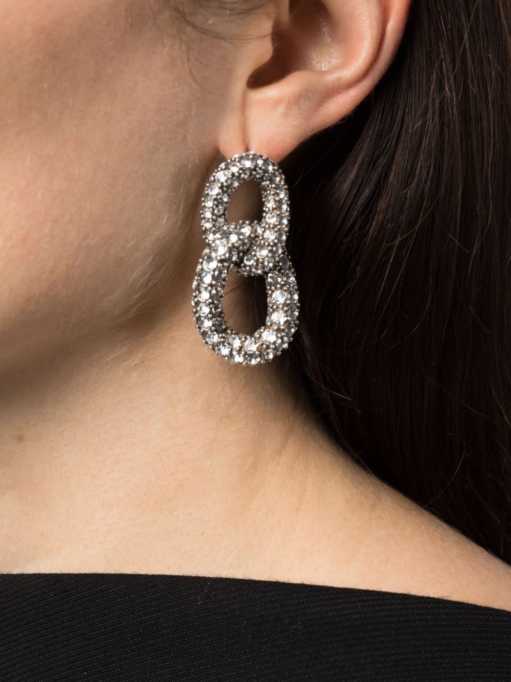 Funky Ring crystal-embellished earrings - 2