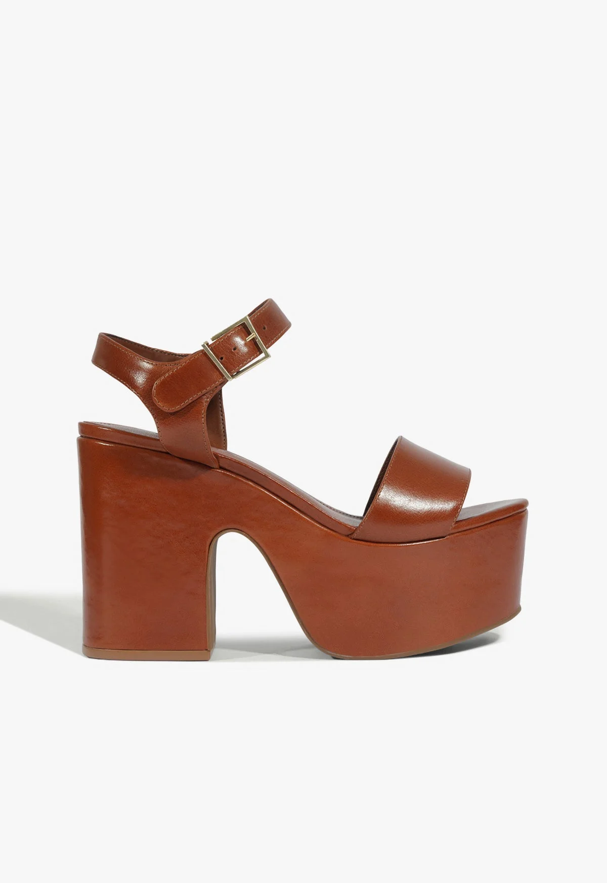 Tuke Leather Platform Sandal - 1