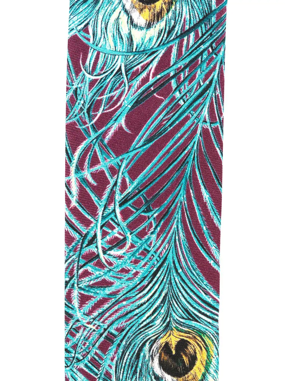 peacock print tie - 2