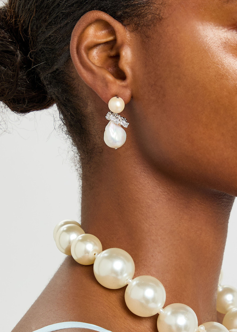 Completedworks Completedworks Baroque Pearl-embellished Sterling Silver Drop Earrings outlook