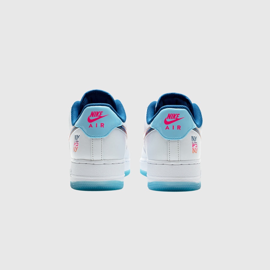 Nike Air Force 1 \'07 PRM Shoes Leather NY Vs NY White Blue HF4833 100 Mens 11.5 Nike AIR FORCE 1  main image 3