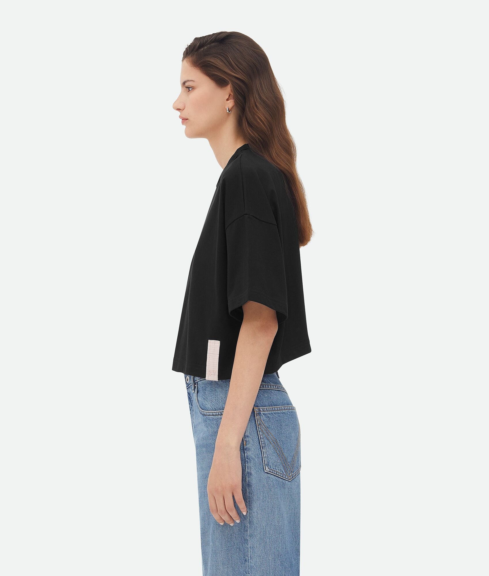 Pima Cotton Jersey Crop T-Shirt - 2