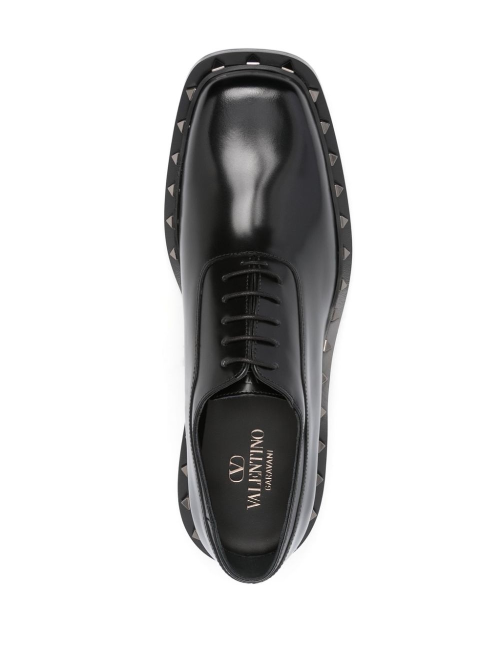 Valentino Rockstud leather derby shoes | REVERSIBLE