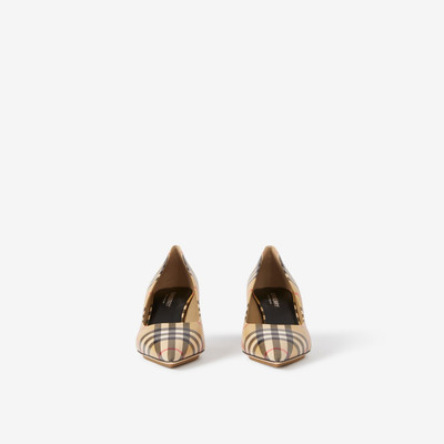 Burberry Vintage Check Leather Point-toe Pumps outlook