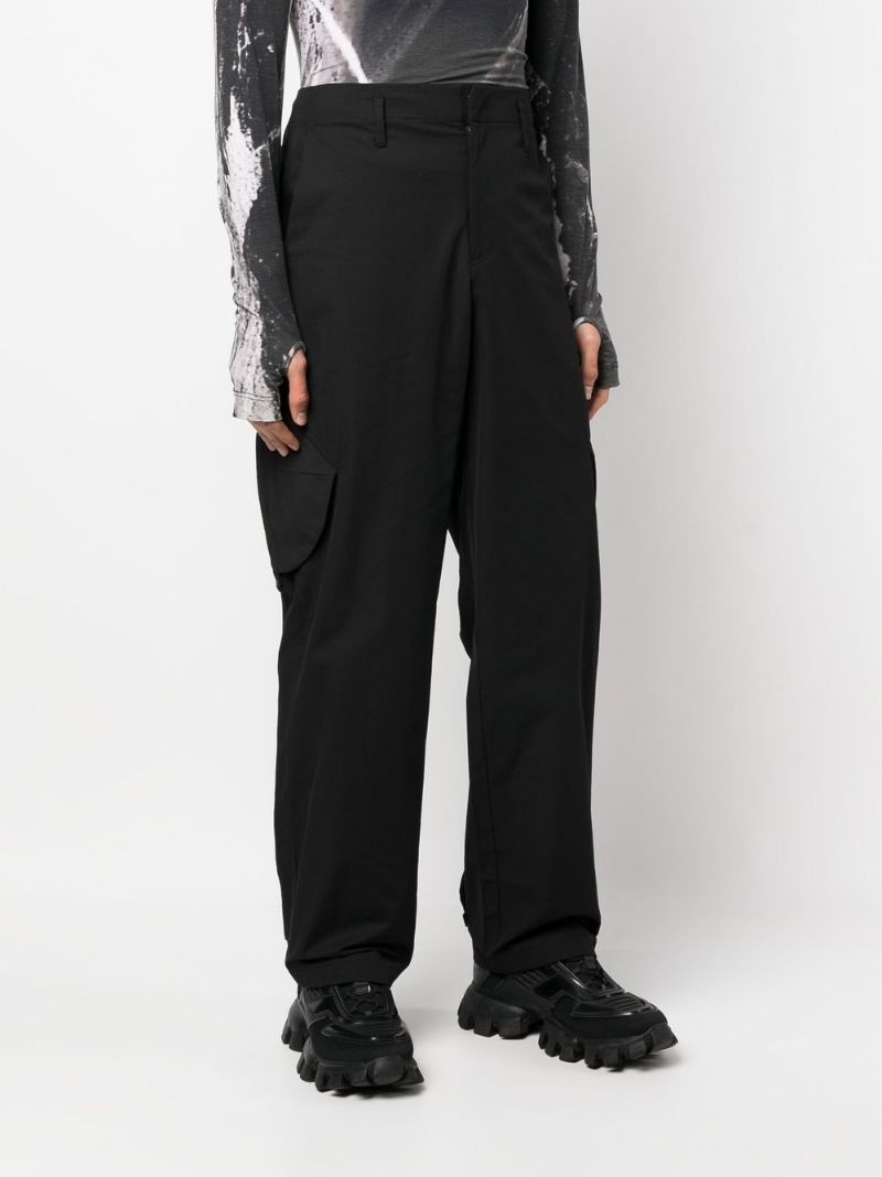 straight-leg utility trousers - 3