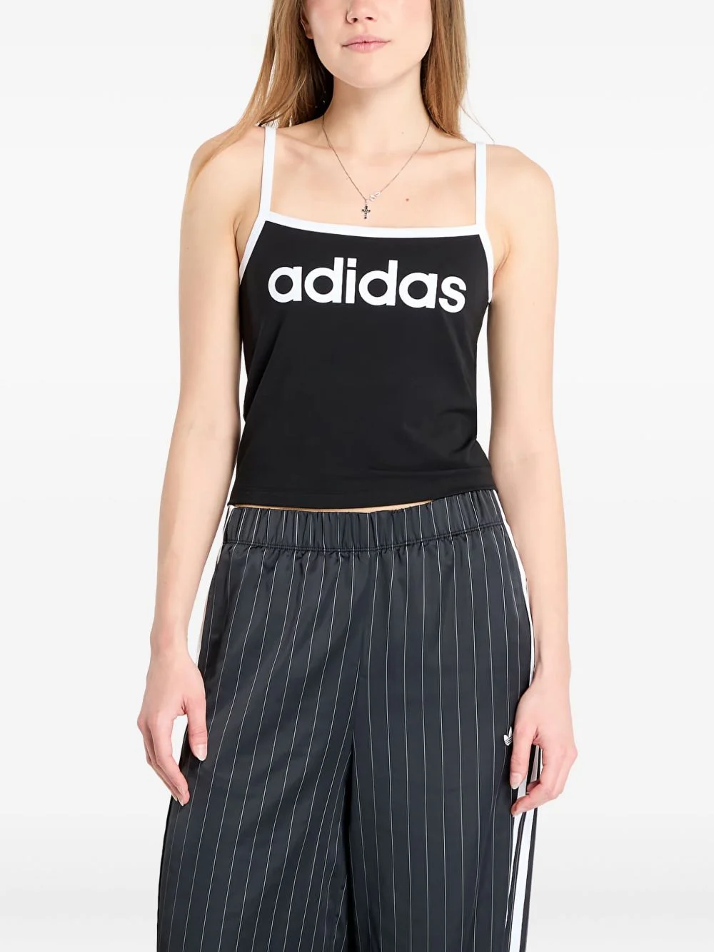 logo-trim tank top - 1